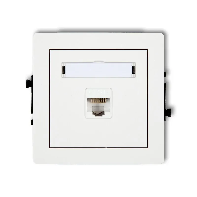 Białe gniazdo komputerowe pojedyncze RJ45 5E DECO DGK-1e KARLIK Kup online