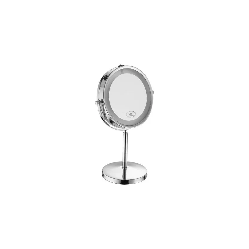 Lustro Przenośne V-Tac 3W Led Łazienka Makijaż 4Xaaa Fi.17Cm Chrom Vt-7572 6400K 30Lm Niska cena