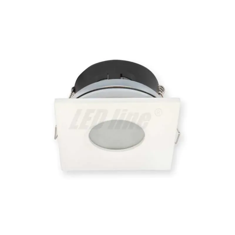 *Led Line™ Oprawa Sufitowa Wodoodporna Kwadrat Odlew Biała Hit cenowy