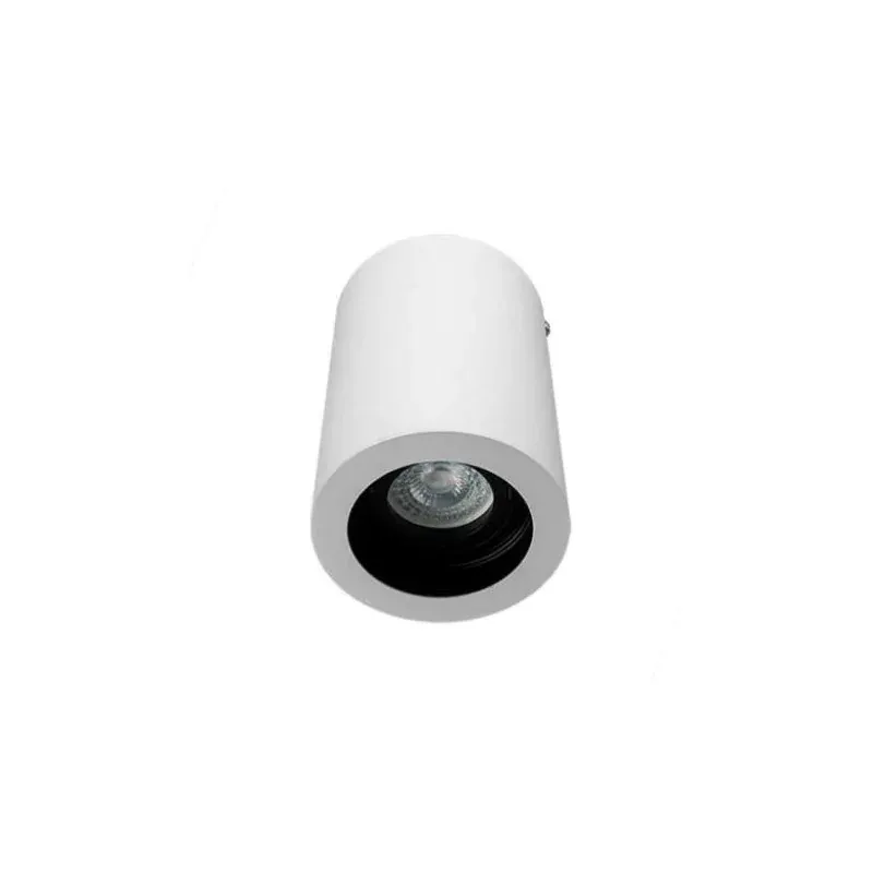 Wybór klientów Oprawa V-Tac Aluminiowa Gu10 Okrągła Natynkowa Tuba Biała+Czarny 142X100 Vt-796