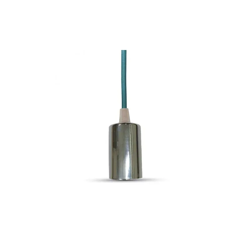 Oprawa Wisząca V-Tac Chrom Metal Cup Niebieski Vt-7338 Ostatnie sztuki