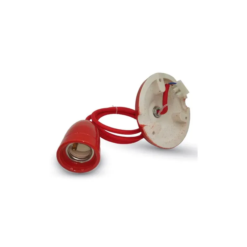 Wyjątkowa oferta Oprawka Porcelanowa Z Przewodem Czerwona V-Tac Vt-7998