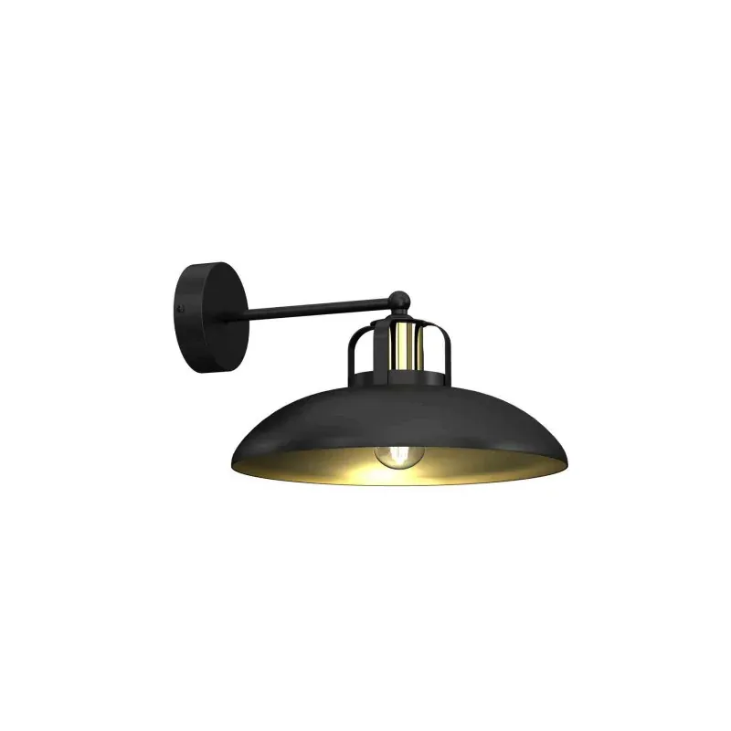 Nowy Kinkiet Felix Black/Gold 1Xe27