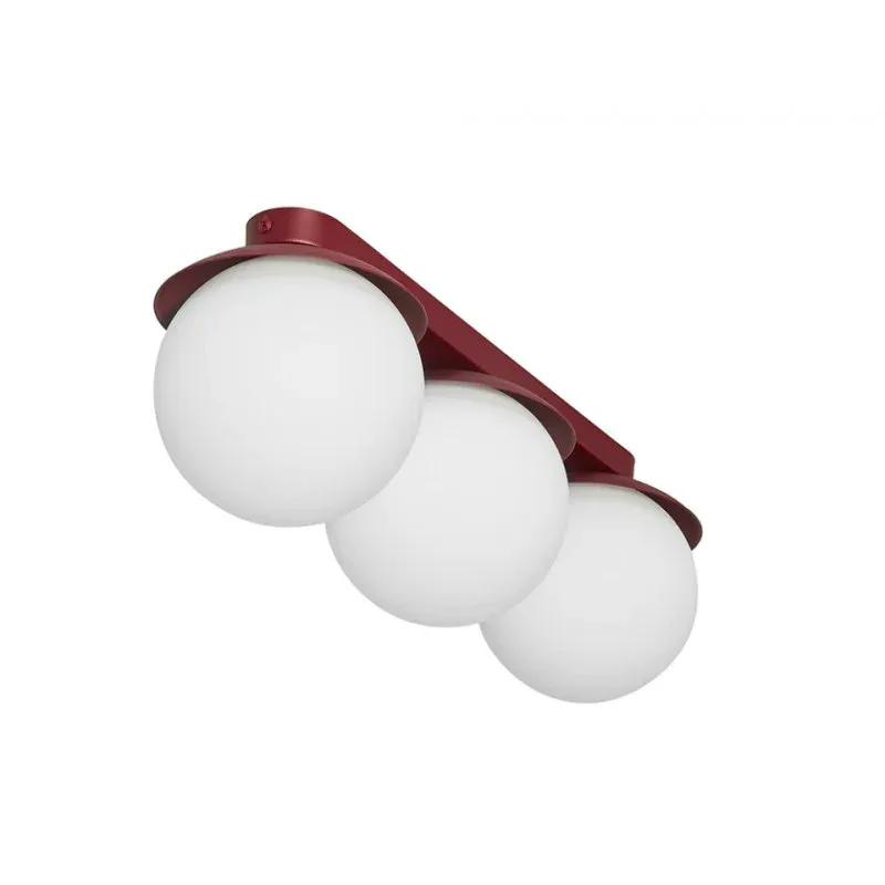 Kuul B Burgundowa Lampa Sufitowa / Plafon Z Podwyższoną Szczelnością Ip44 Bezpieczne zakupy
