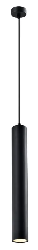 Bezpieczna płatność Lampa wisząca tuba Tubo czarna 40 cm GU10 regulowana wysokość