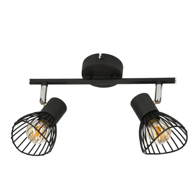 Darmowy zwrot Lampa sufitowa FLY listwa regulowana 2-punktowa do kuchni metalowa