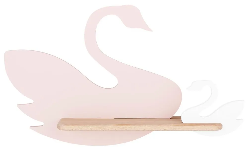 Kinkiet Swan do pokoju dziecięcego łabędź z półką LED zintegrowany 5W Hit sprzedaży