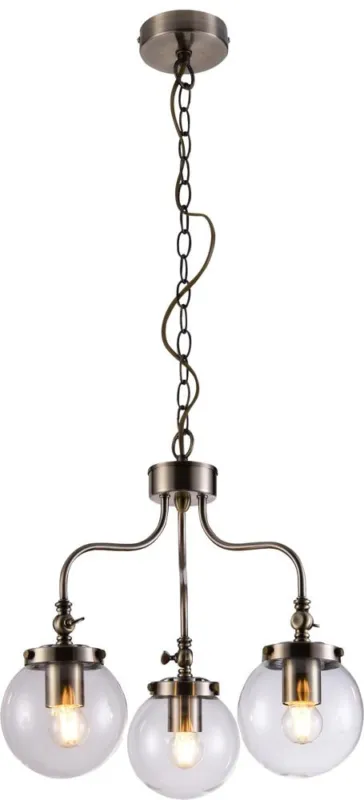 Wyjątkowa oferta Żyrandol Ballet klasyczny szklane klosze kule 3-punktowy do salonu Candellux