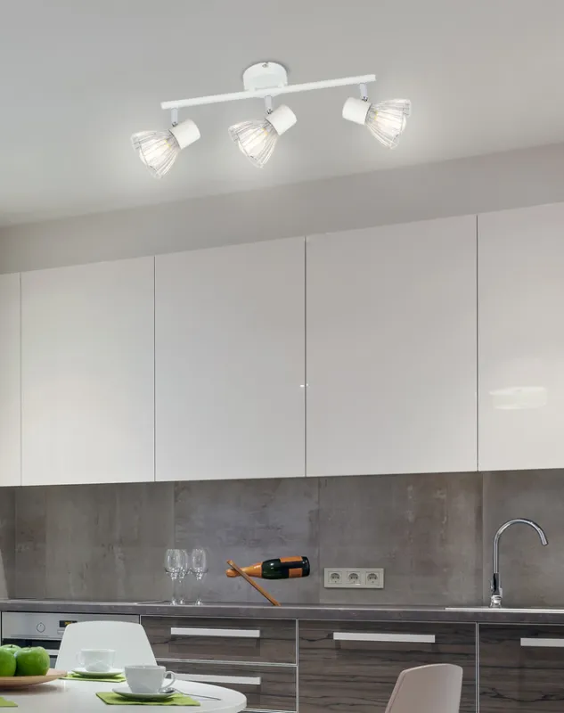 Lampa sufitowa Fly listwa z abażurami regulowana 3-punktowa do korytarza Tylko dziś