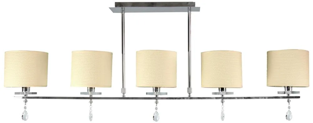 Bezpieczna płatność Lampa sufitowa Estera listwa z abażurami 5-punktowa do salonu