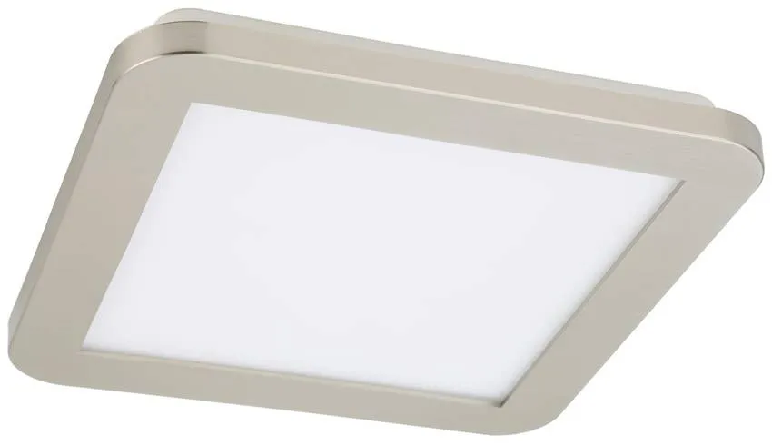 Do wyczerpania zapasów Plafon do łazienki NEXIT minimalistyczny – srebrny satynowy 22,5 cm – plafon z funkcją ściemniania LED 3000K 12W IP44