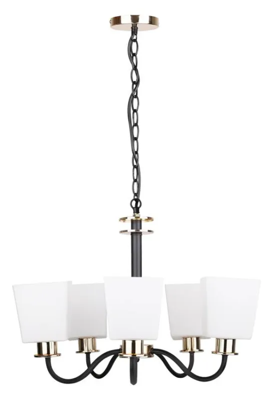 Oferta czasowa Żyrandol Schubert klasyczny szklany do salonu 5-punktowy E27 candellux