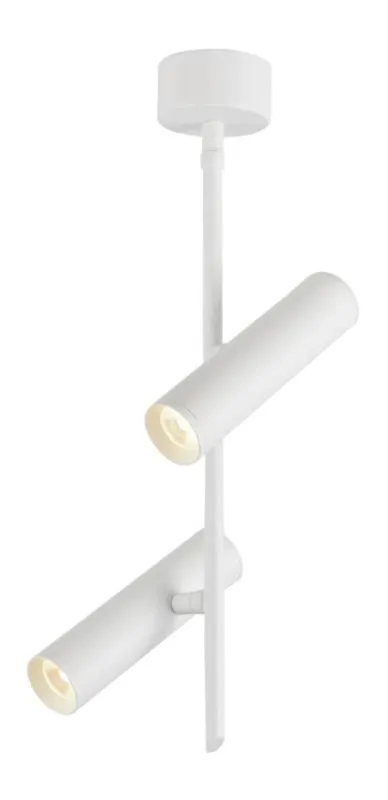 Lampa wisząca tuba podwójna biała regulowana LED zintegrowany Super okazja