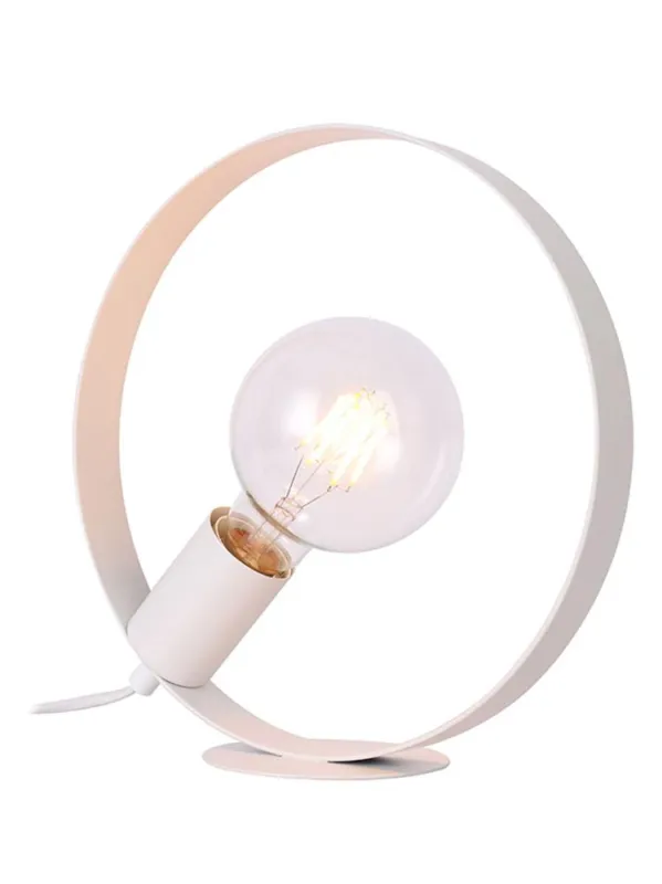 Lampka nocna Nexo biała metalowa skandynawska E27 Cena promocyjna