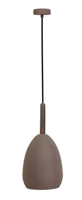 Lampa wisząca Flen Ledea brązowa metalowa pojedyncza do salonu E27 Taniej