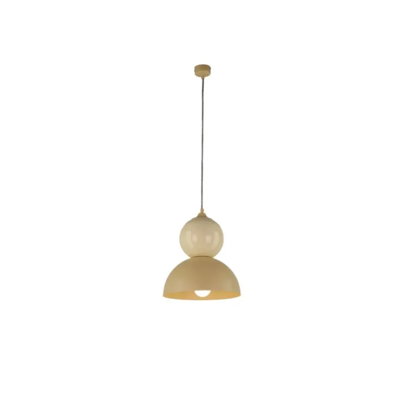 Najlepsza cena Lampa wisząca ceramiczna TIGALI 2 żółty piasek 5242 - Antigo