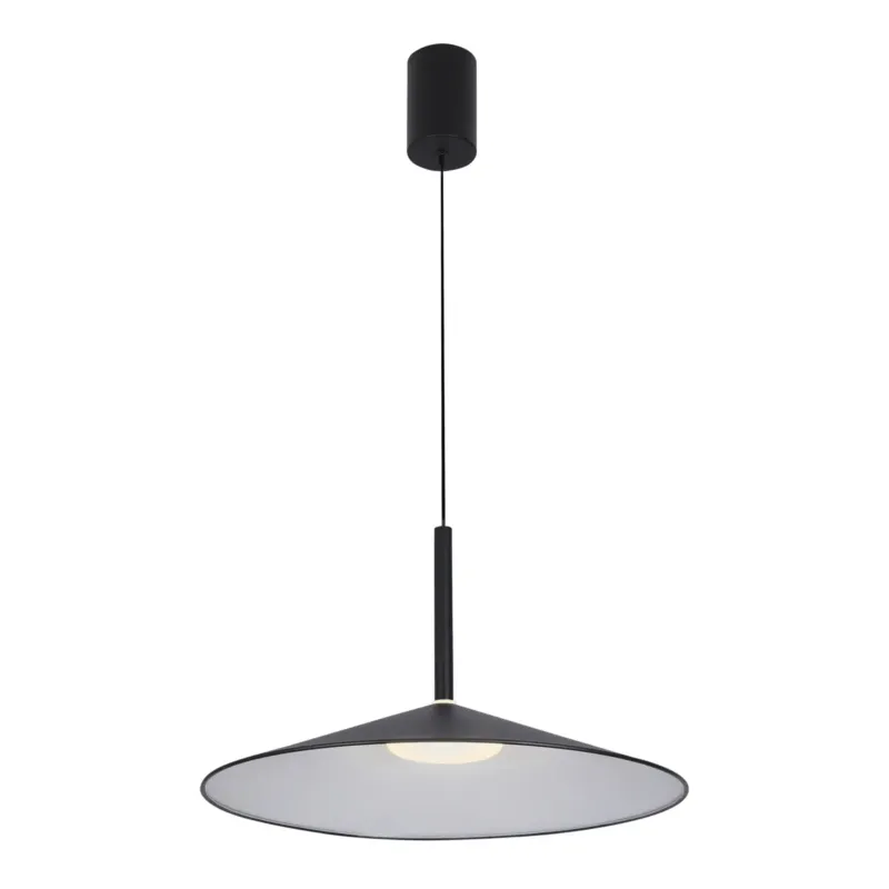 Lampa wisząca LED czarna metalowa 47,5cm PND-01510-L-BK z serii Sardena - Lampy Italux Ograniczona ilość
