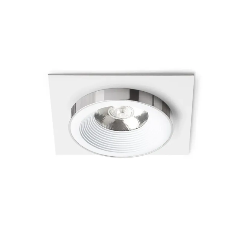 Cena promocyjna Lampa wpuszczana LED kwadratowa biała 11,5cm 10W R14578 - Rendl