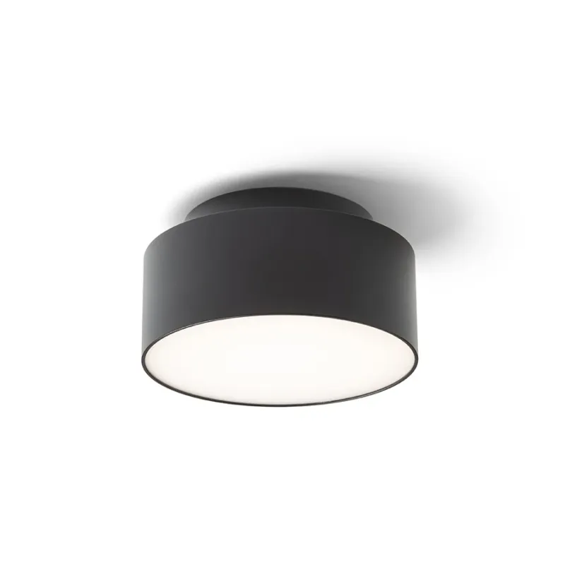 Plafon LED natynkowy czarny okrągły 14cm 18W R14341 - Rendl Wysoka jakość