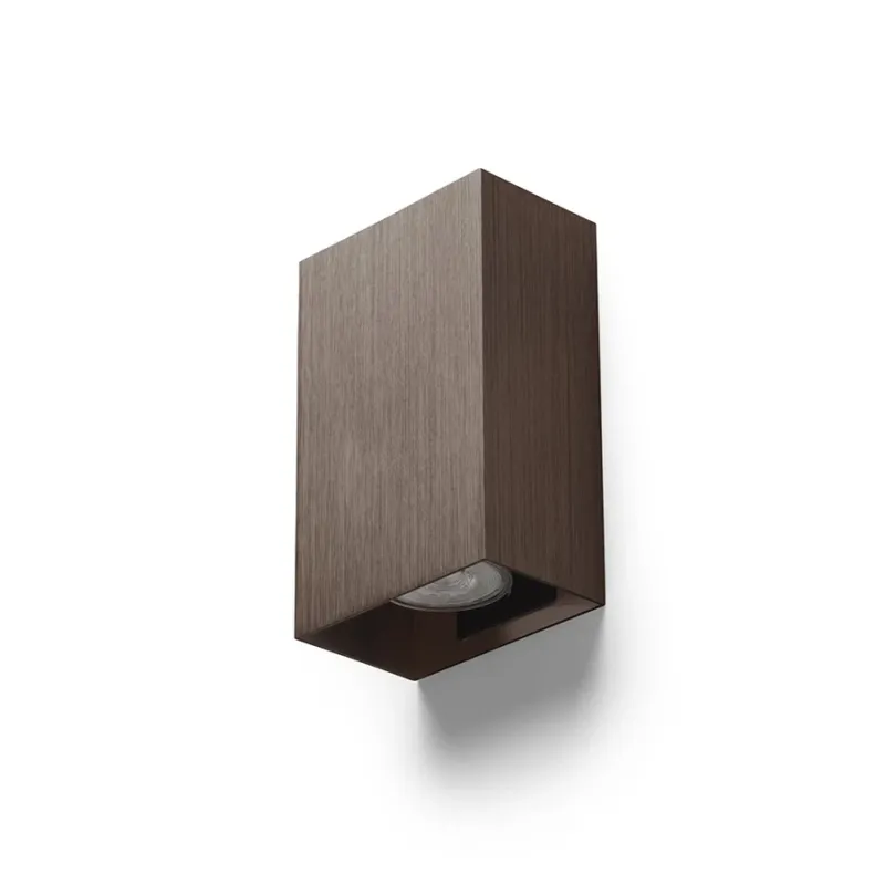 Zamów teraz Kinkiet metalowy brązowy góra-dół 15cm R14418 - Rendl