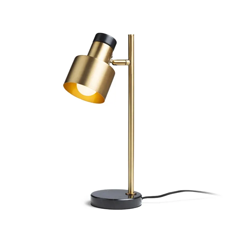 Ekspresowa dostawa Lampa stołowa mosiężna z czarnym dekorem 138cm R14261 - Rendl