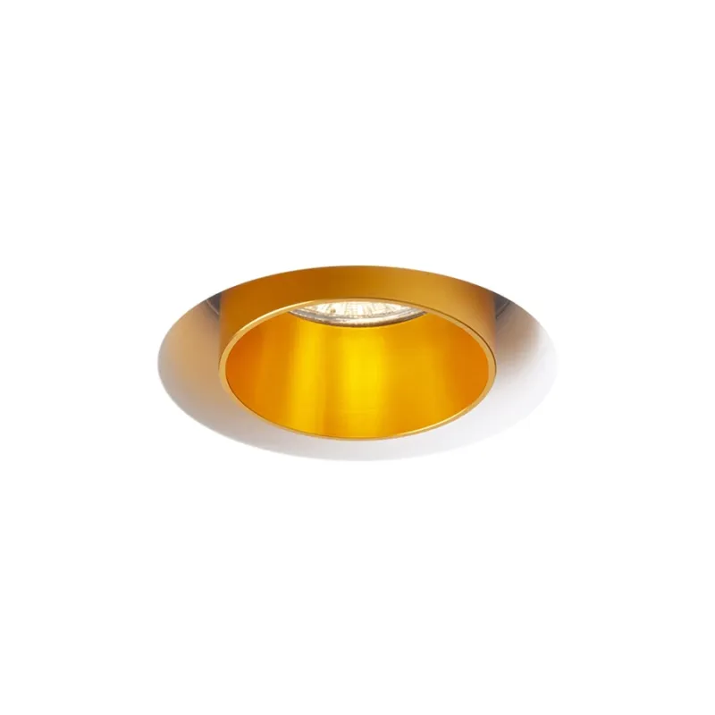 Dodaj do koszyka Lampa wpuszczana gipsowa z mosiężnym reflektorem 7,5cm R14161 - Rendl