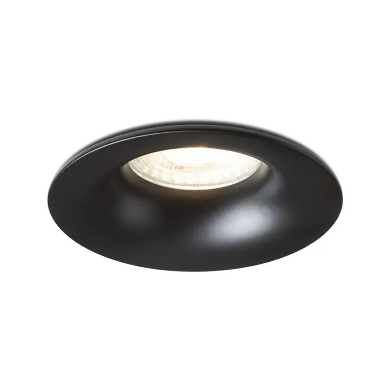 Darmowy zwrot Oprawa wpuszczana łazienkowa czarna okrągła IP65 85mm R14101 - Rendl