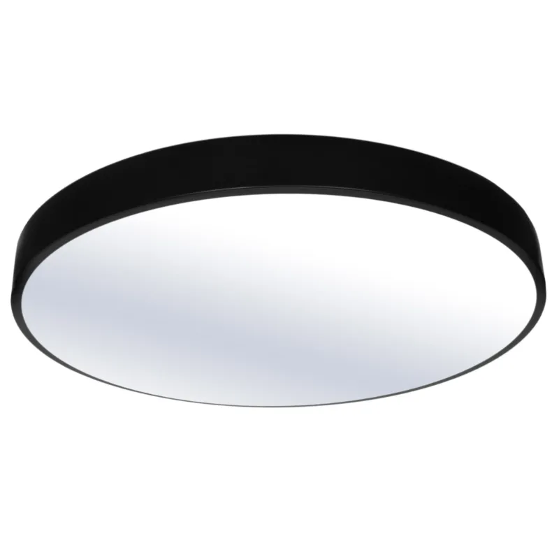Bezpieczna płatność Panel LED Natynkowy 60cm okrągły 60W 3000K czarny 1448 – Decorativi