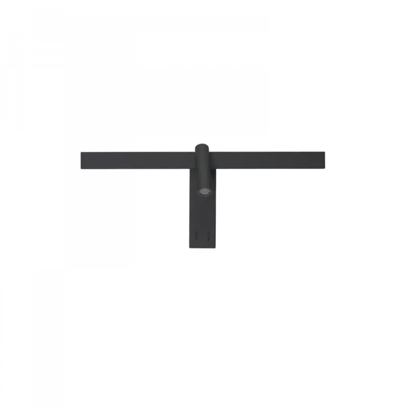 Azzardo Kinkiet aluminiowy czarny regulowany 51cm AZ7090 z serii RICO Darmowy zwrot
