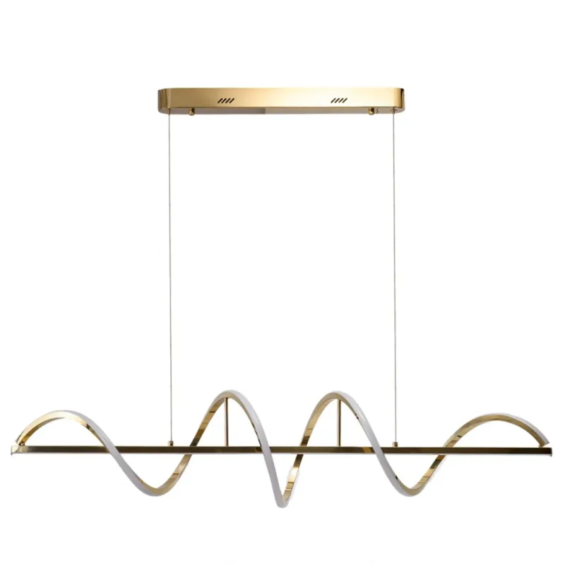 Bezpieczna płatność Azzardo Lampa wisząca złota aluminiowa 2-punktowa AZ6814 z serii MEMPHIS