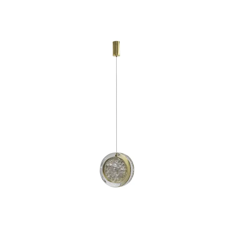Ekspresowa dostawa Azzardo Lampa wisząca złota aluminiowa z akrylem AZ6735 z serii EUFORIA