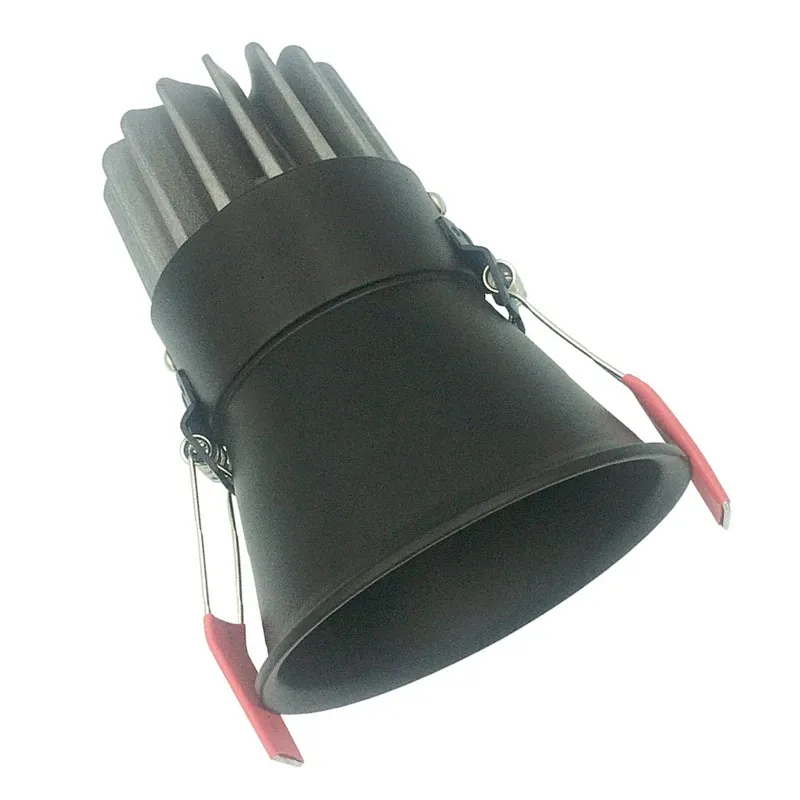 Lampa wpuszczana SPOT LED minimalistyczna oprawa podtynkowa czarny mat 10W 3000K S076 Zambelis Łatwy zwrot
