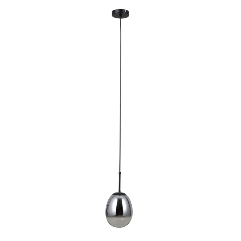 Ostatnia szansa Lampa wisząca szklana czarna 15cm PND-40825-1-BK z serii Meolo - Lampy Italux