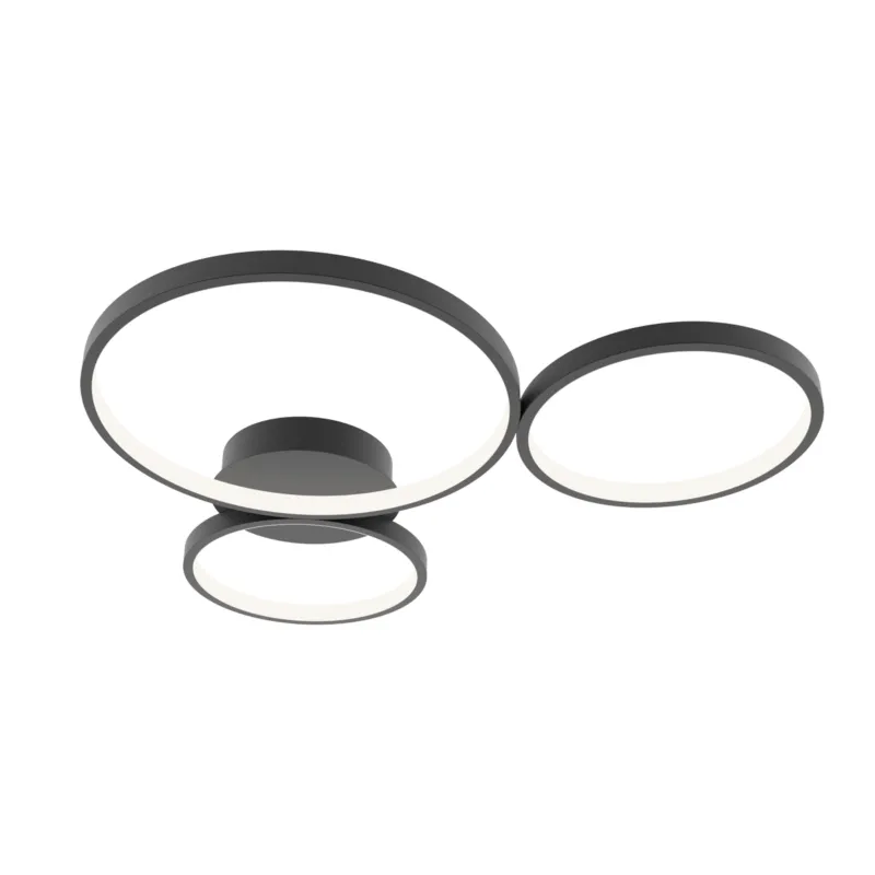 Plafon LED czarny metalowy 3-punktowy SPL-20452-3-BK z serii MAVER - Lampy Italux Dostępne od ręki