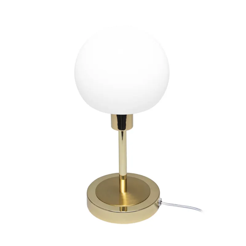 Lampa stołowa złota z białym kloszem kulistym TB-92039-GD z serii Cave - Lampy Italux Taniej