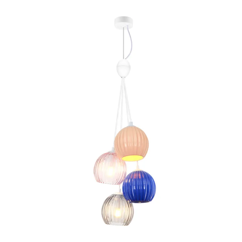 Obniżka ceny Lampa wisząca ceramiczna wielokolorowa 4-punktowa PND-94794-4A-MLTI z serii Cases - Lampy Italux