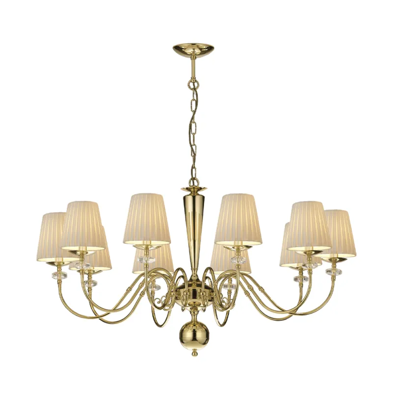 Lampa wisząca Lilosa 10 - Mosiądz polerowany (970 mm) 8683 - Antigo Bestseller