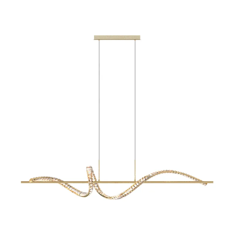 Lampa wisząca ATHESA ZŁOTA/GOLD MD3170-1-3GT - Zuma Line Hit cenowy