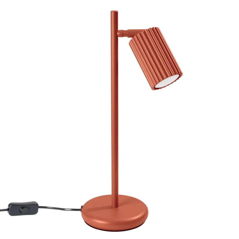 Lampa biurkowa KARBON ochra czerwona SL.1643 - Sollux Kup online