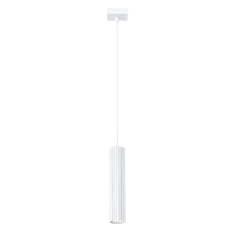 Lampa wisząca KARBON 1 Biały SL.1535 - Sollux Ostatnie sztuki