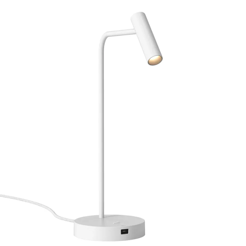 Lampa stołowa metalowa z portem USB 1058212 z serii Enna Desk Nowy