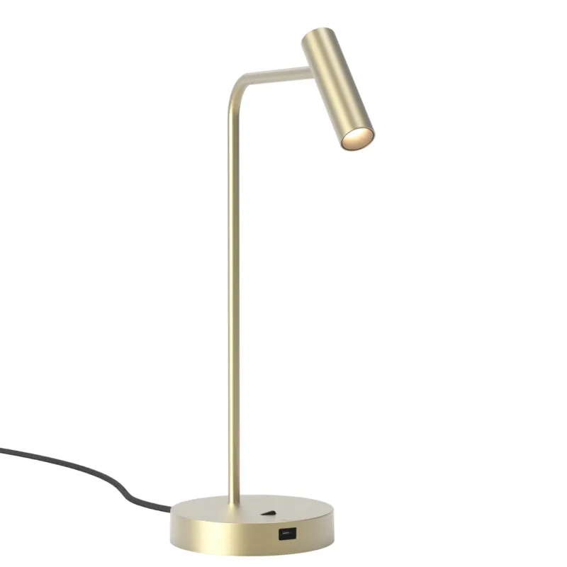 Lampa stołowa metalowa z portem USB 1058214 z serii Enna Desk Oferta