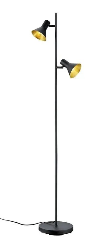 Bestseller Lampa podłogowa do salonu w kolorze czerni i złota NINA R40162002 - RL