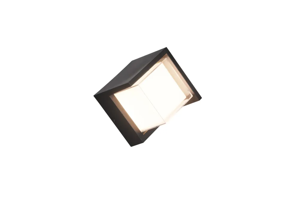 Darmowy zwrot Kinkiet zewnętrzny czarny elewacyjny LED IP54 PUNO R27026132 - RL