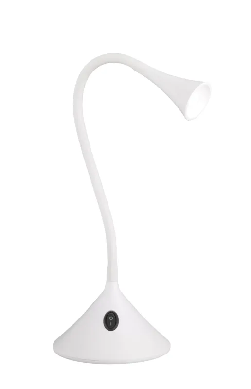 Bestseller Lampa biurkowa lub kinkiet LED 3W na gęsiej szyjce VIPER biała R52391101 - RL