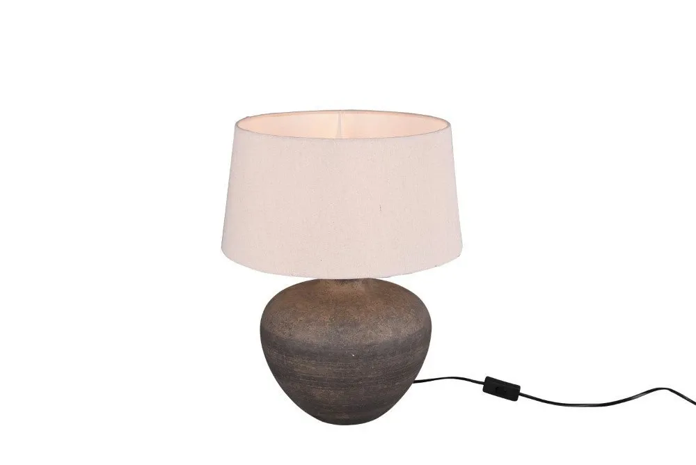 Bezpieczne zakupy Lampa stołowa ceramiczna z białym abażurem LOU R50961844 - RL
