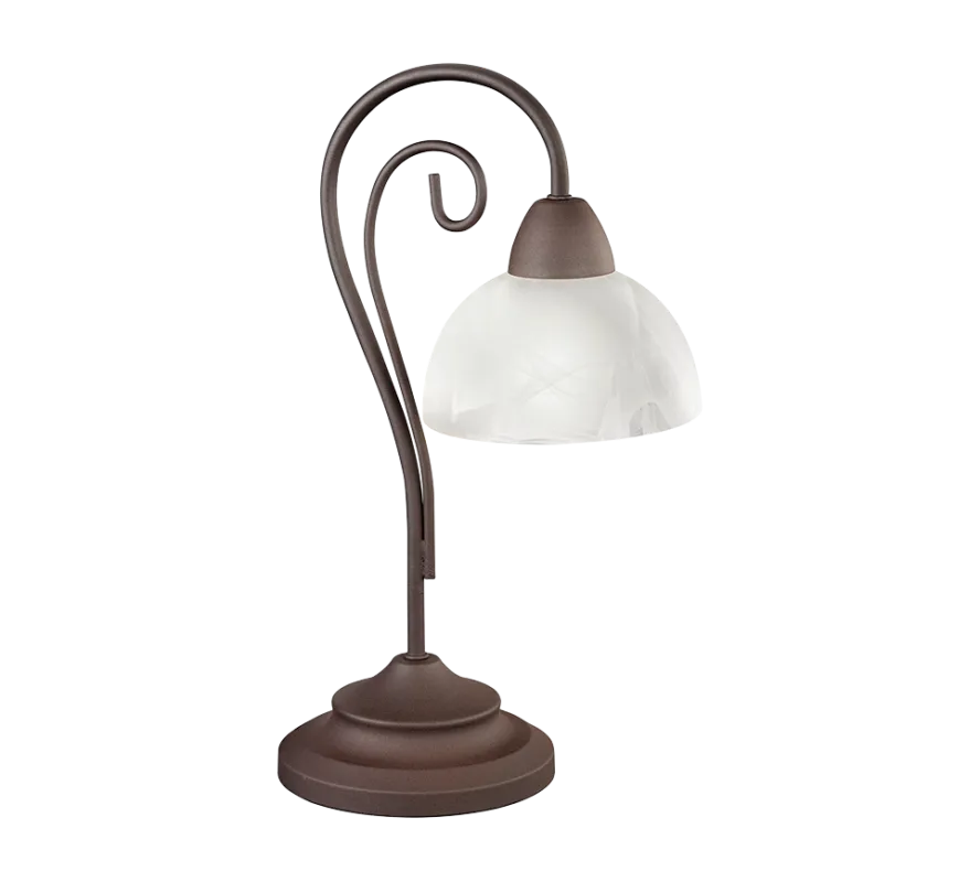 Zniżka Lampa stołowa klasyczna rdzawa COUNTRY R5031-24 - RL