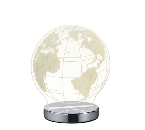 Wybór klientów Lampa stołowa z motywem globusa 3D zmienna barwa światła RON R52481106 - RL