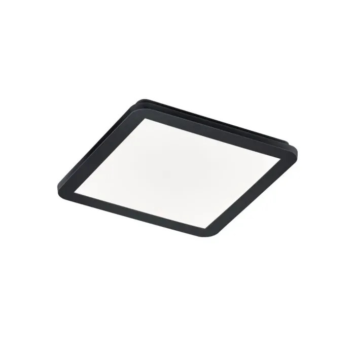 Popularny Lampa sufitowa kwadratowa łazienkowa IP44 18W LED Czarna 3000K CAMILLUS R62931832 - RL