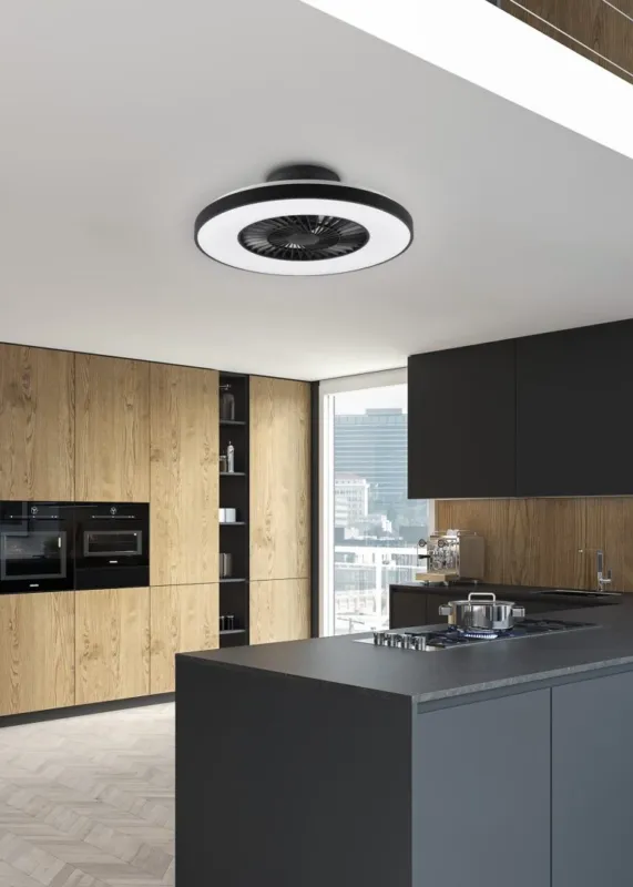 Zniżka Lampa sufitowa LED 38W DIM+CCT na pilota z wentylatorem HALMSTAD R62672132 - RL